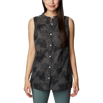 Columbia Willow Bend Sleeveless Tunic, Camiseta Sin Manga Grises Oscuro Para Mujer | 162589-ONE